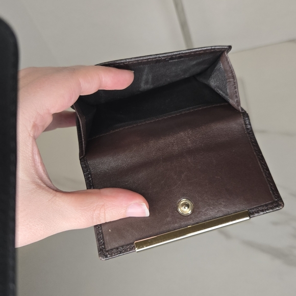 Gucci GG Guccisima Monogram Leather Compact Wallet in Dark Chocolate Brown - Picture 6 of 9